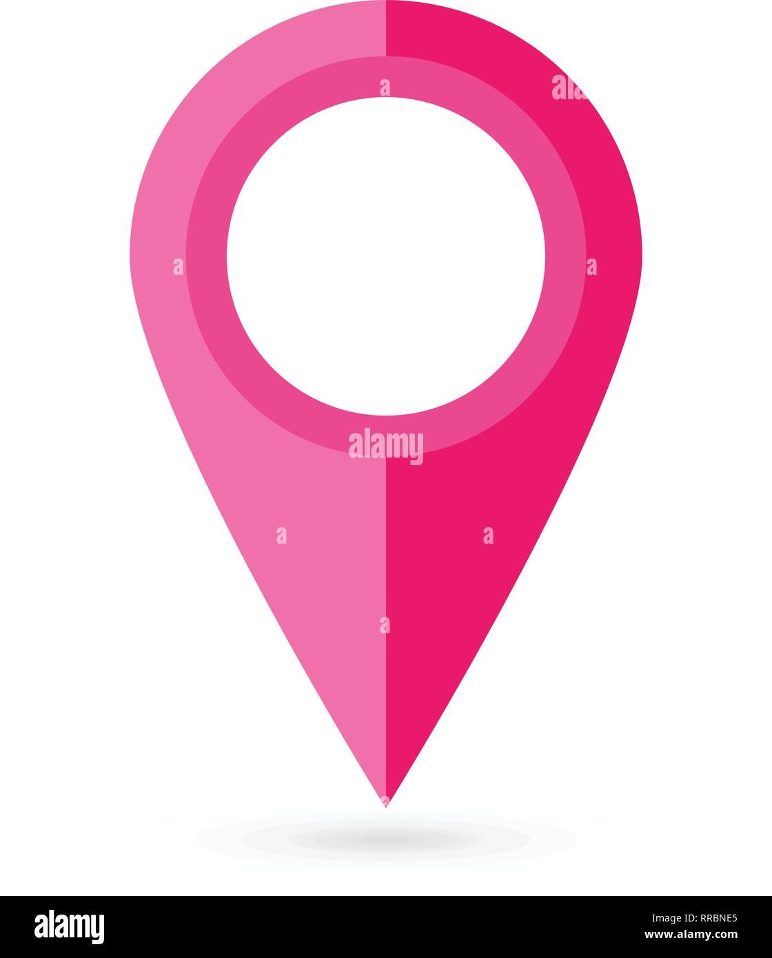 Location pin. Map pin flat icon vector design Stock Vector Image & Art ...