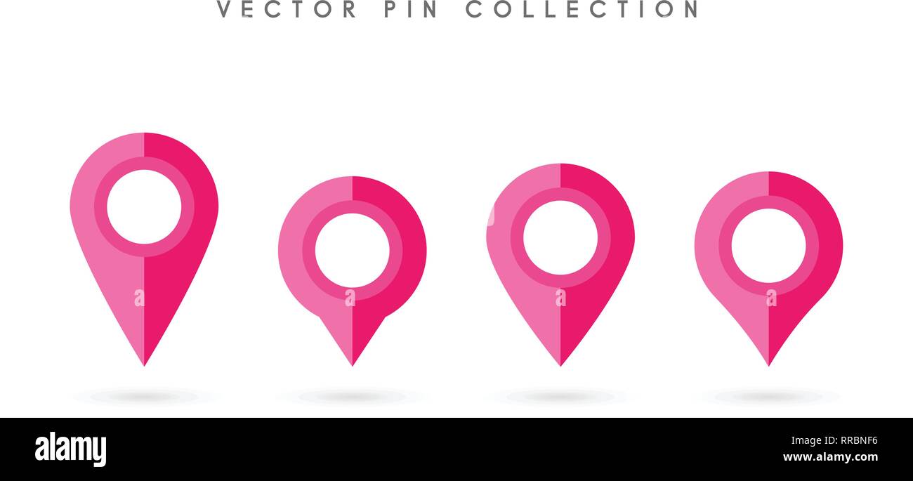 Location pin. Map pin flat icon vector design Stock Vector Image & Art ...