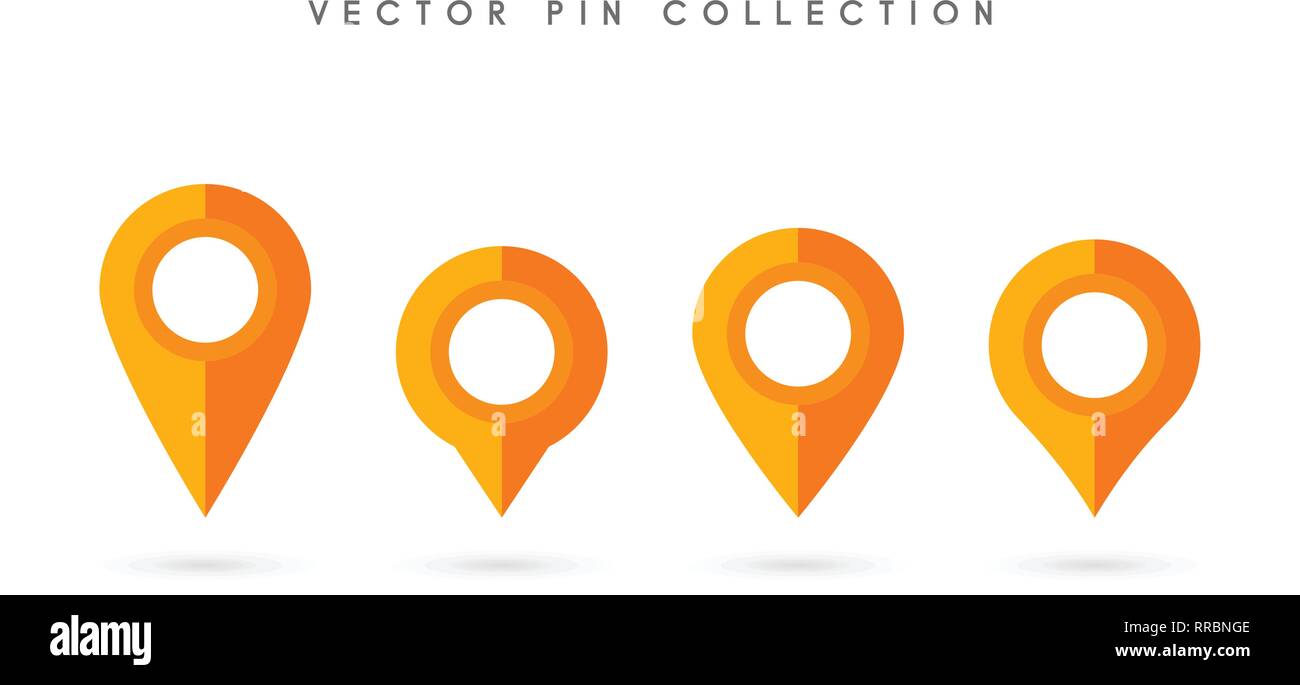 Location pin. Map pin flat icon vector design Stock Vector Image & Art ...