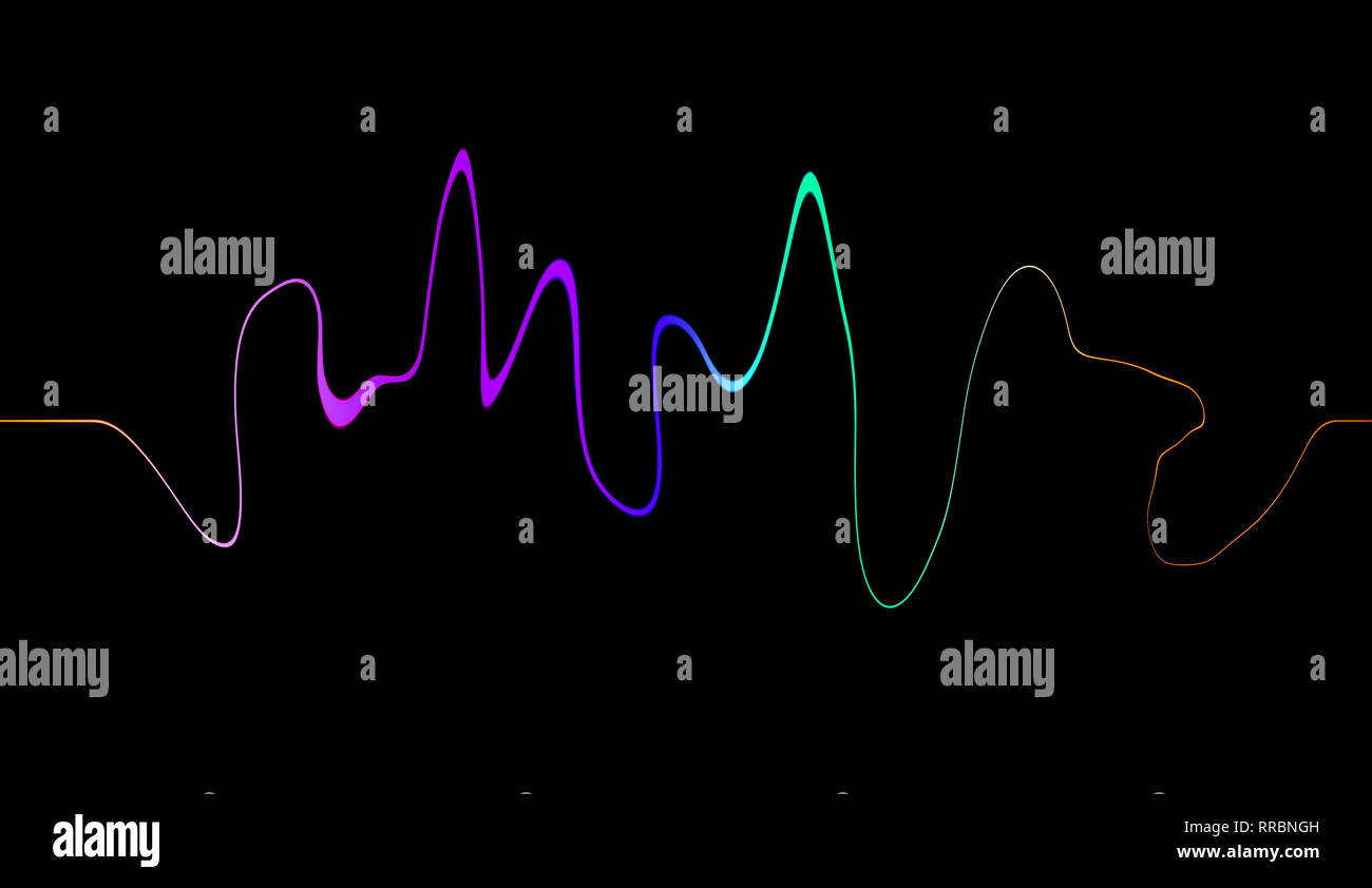 Audio digital equalizer technology, pulse musical. Abstract of sound ...