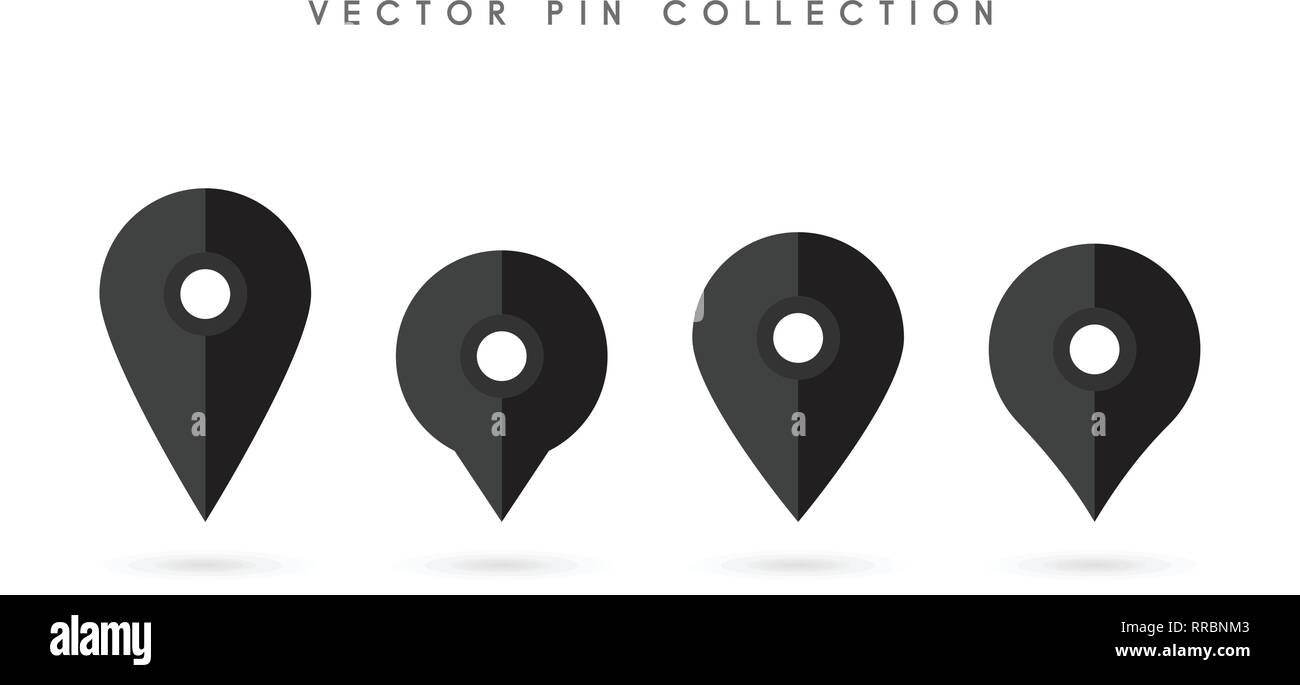 Location pin. Map pin flat icon vector design Stock Vector Image & Art ...