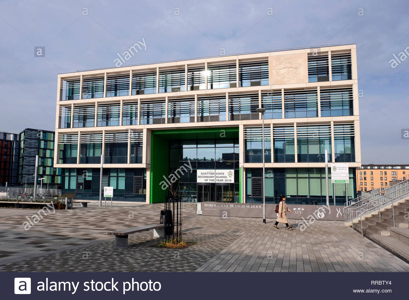 New Boroughmuir High School, Edinburgh Scotland, opened in 2018 Stock Photo