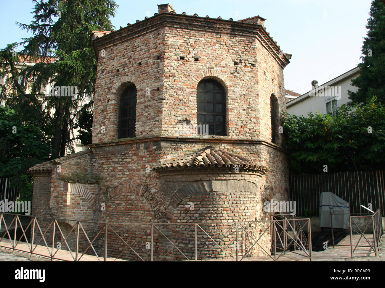 Italy. Ravenna. Arian Baptistery. Erected by Theodoric the Great 5th-6th cent. Exterior. Early Christians. Stock Photo