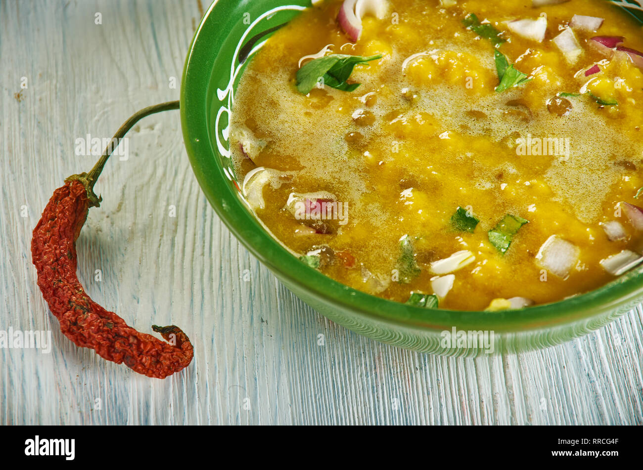 Lebanese Shorbat Adas Middle Eastern Lentil Soup Stock Photo Alamy
