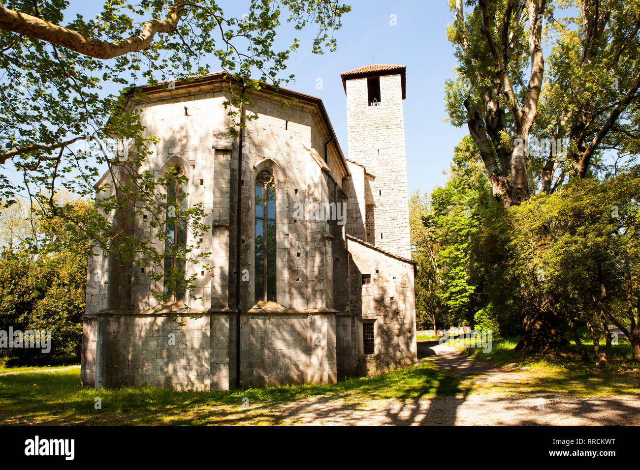 Church of San Giovanni in Tuba, San Giovanni di Duino - Italy Stock Photo