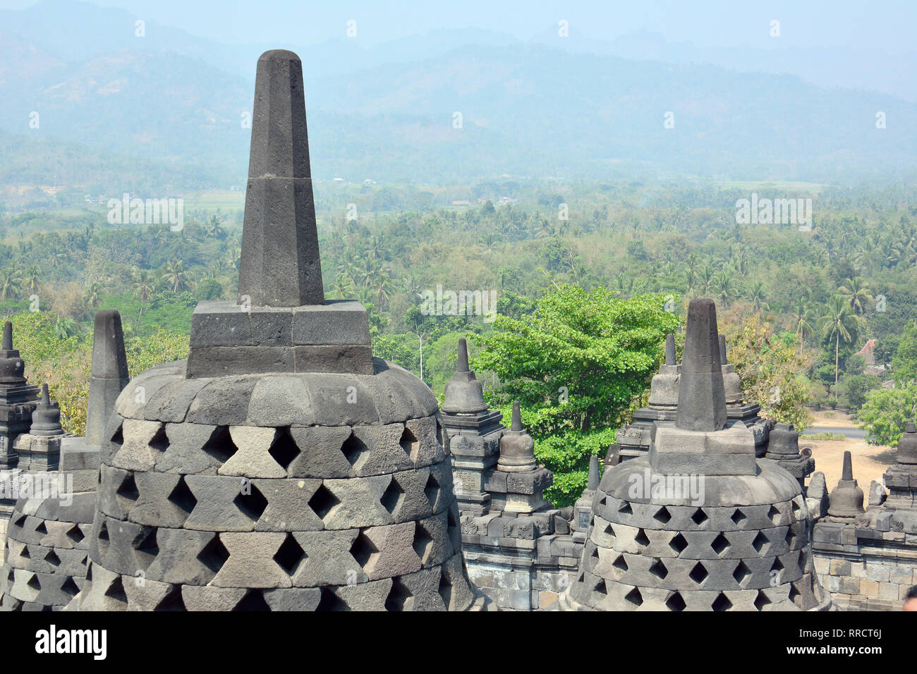 Mahayana Buddhist Temple (9th century), Borobudur, Central Java ...