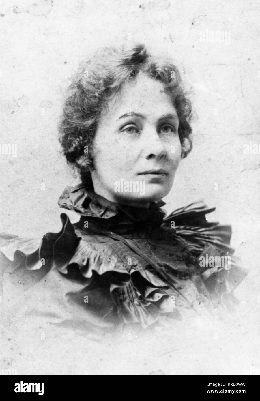 Emmeline Pankhurst, c.1880s, photograph portrait Stock Photo