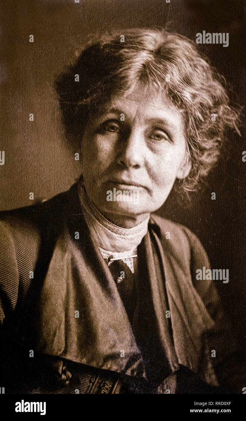 Emmeline Pankhurst, c. 1914, photograph portrait Stock Photo
