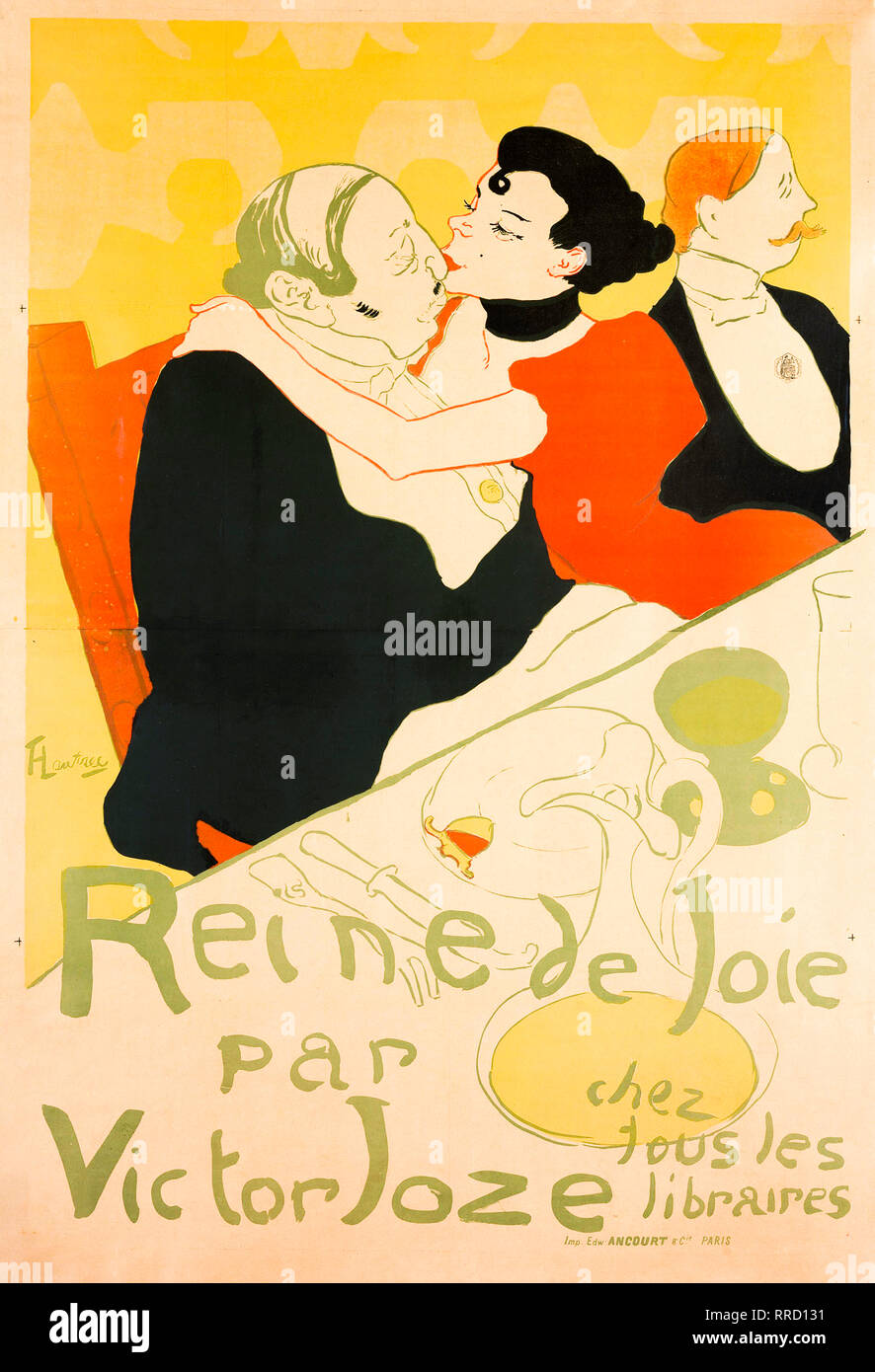 Reine de Joie, Victor Joze, poster print, 1892 by Henri de Toulouse