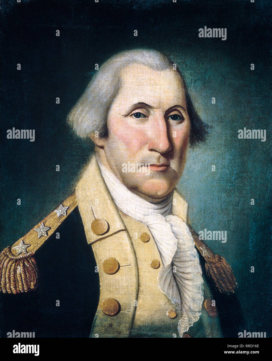 George Washington portrait, c. 1790, Charles Peale Polk, painting Stock Photo