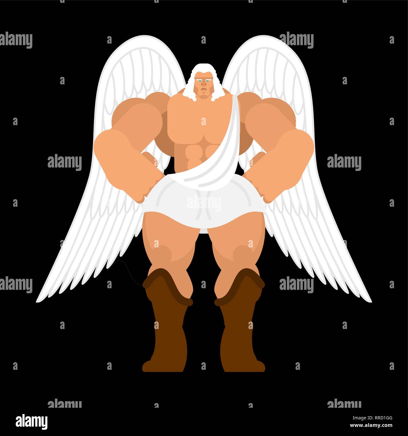 Power Angels Design Handsome angel Stock Vector Images - Alamy