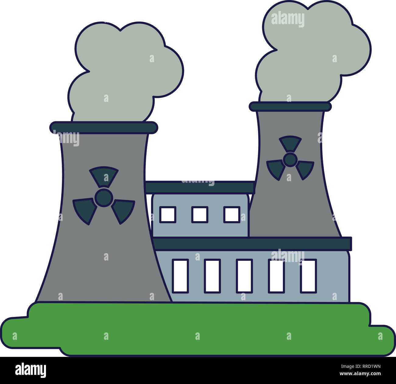 Nuclear industrial plant Stock Vector Image & Art - Alamy