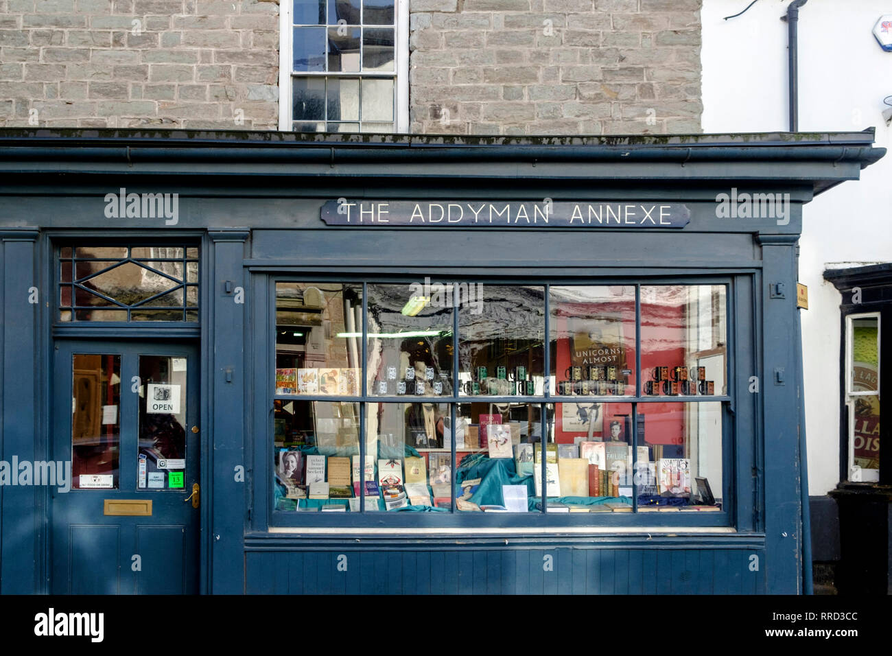 Hay-on-Wye a small market town in Brecknockshire Wales UK The Addyman Annexe Stock Photo