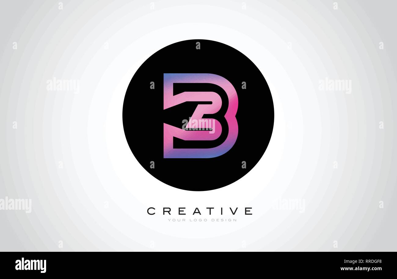 B Letter Monogram Logo Design. Modern B Icon With Creative Beautiful ...