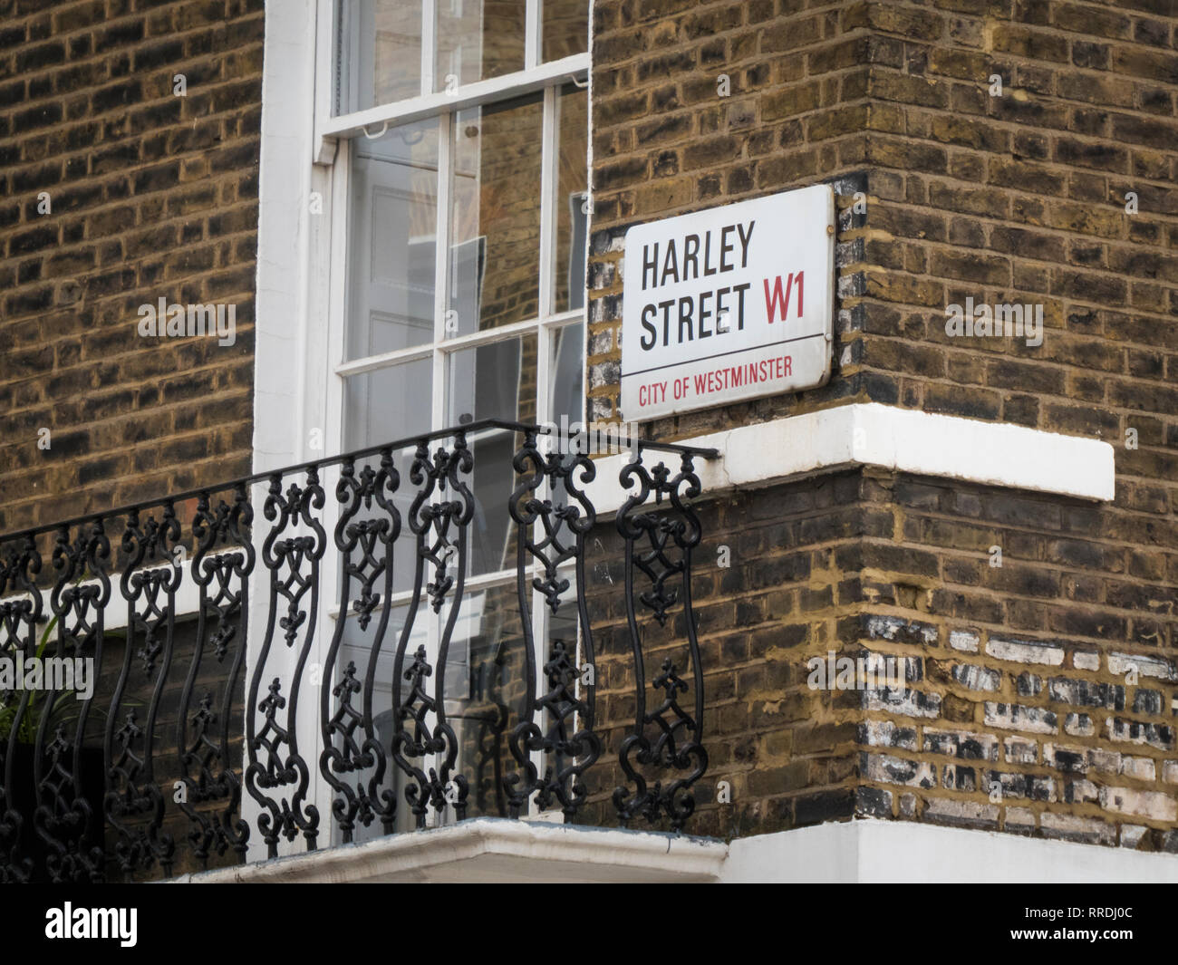 Harley Street, London Stock Photo