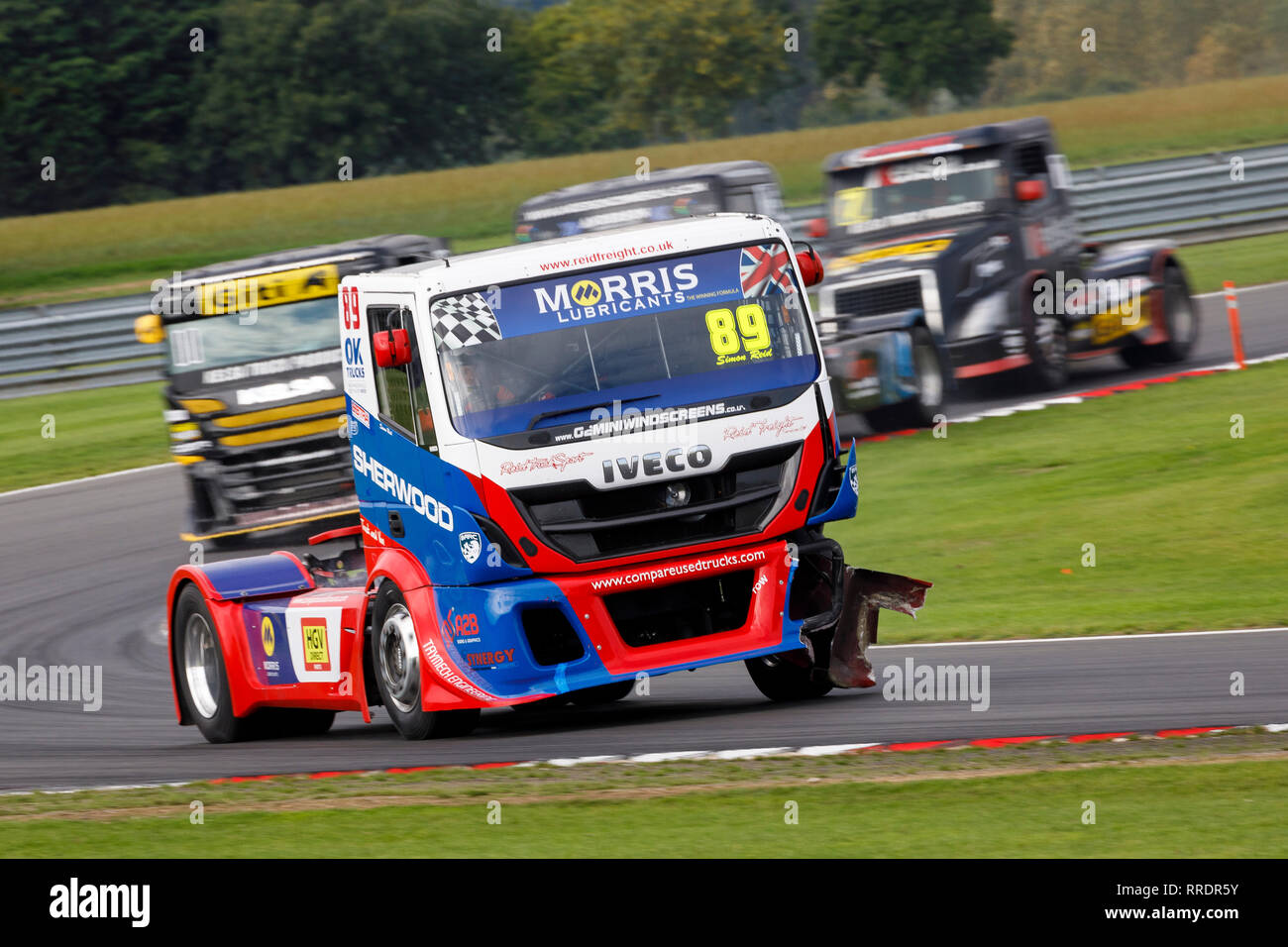 Simon Reid in the Iveco Stralis, Division 1, Snetterton 2018 Truck race ...