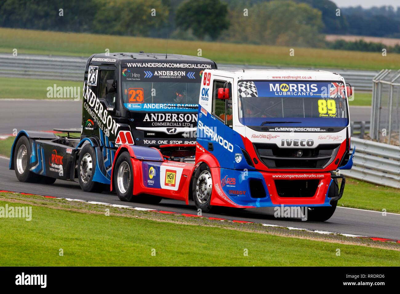 Simon Reid in the Iveco Stralis, Division 1, Snetterton 2018 Truck race ...