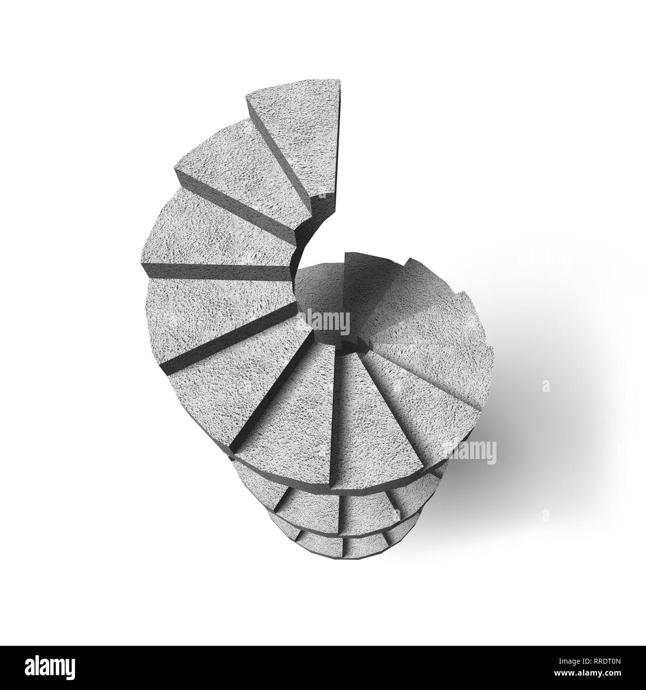 forbinde sammen have på Spiral staircase top view 3d hi-res stock photography and images - Alamy