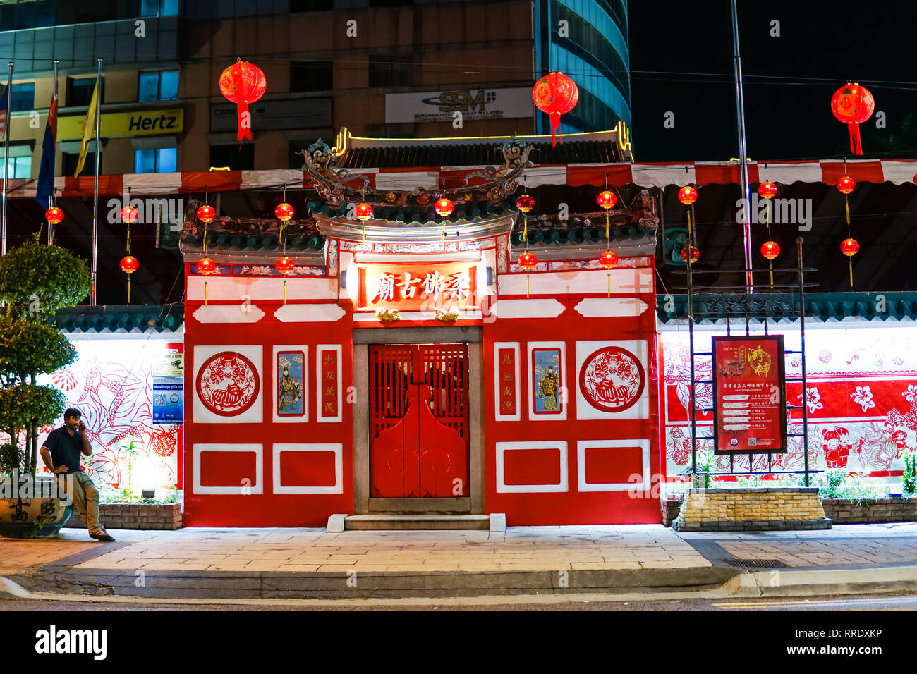 Johor Bahru,Malaysia February 2019 The Old Temple of Johor Bahru