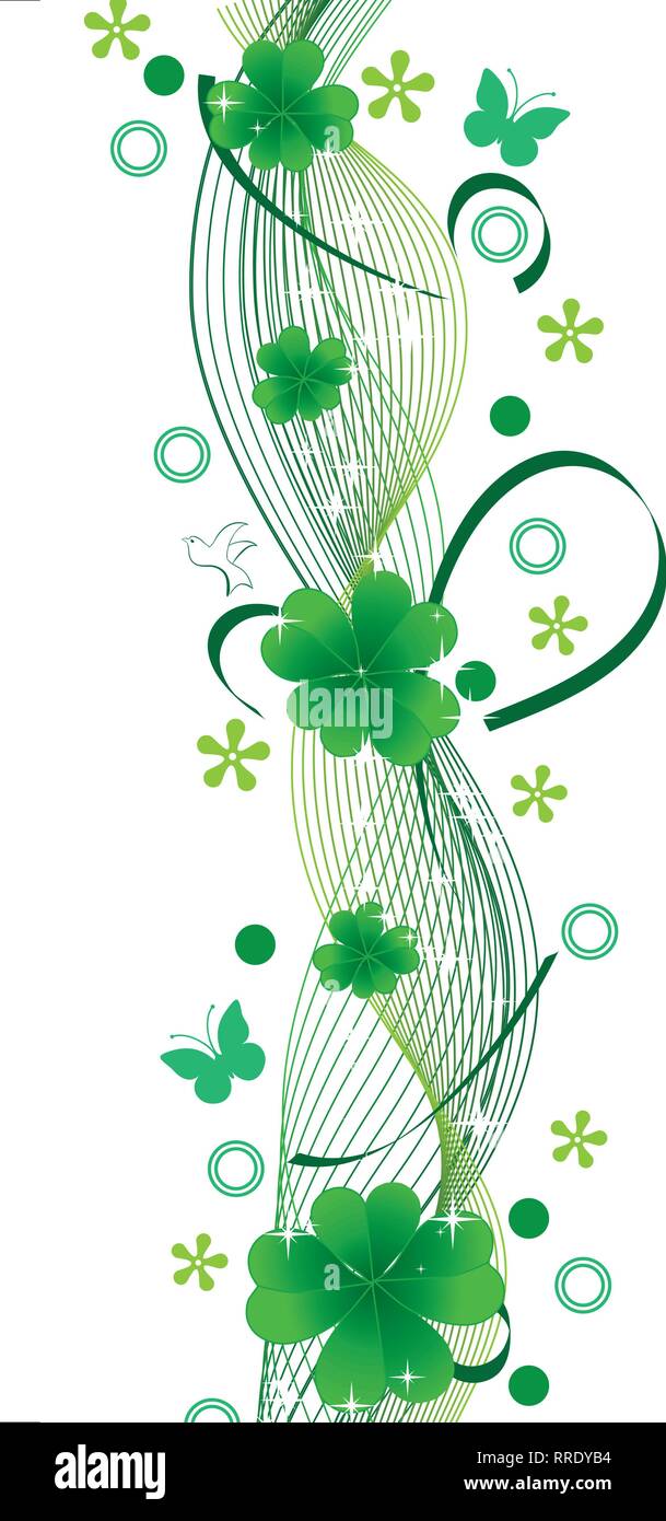Clover background for St.Patrick day, vector illustration Stock Vector ...