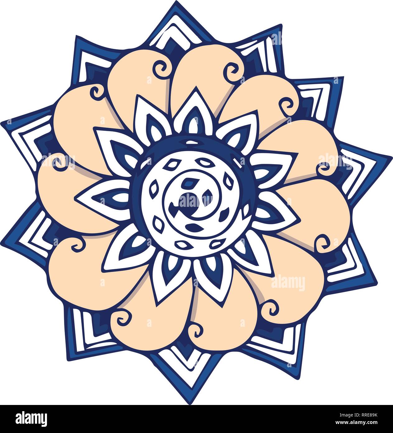 Spiral flower fractal clip art vector Stock Vector Image & Art - Alamy