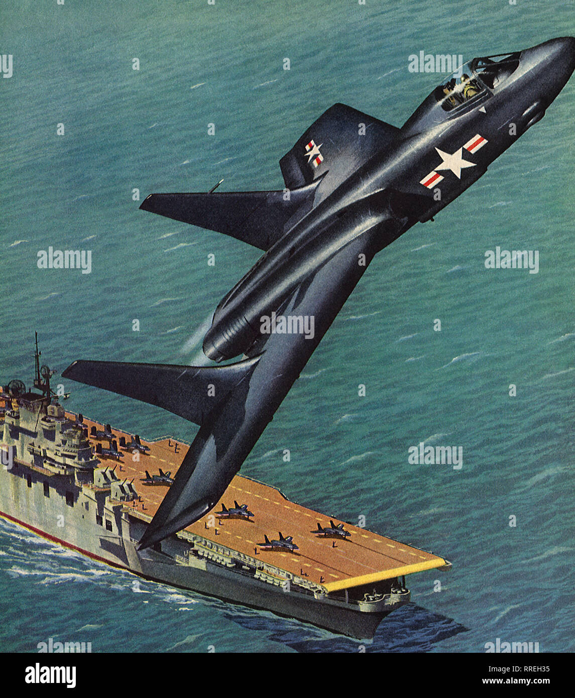 Tailless Chance Vought F7u Cutlass Jet Stock Photo Alamy