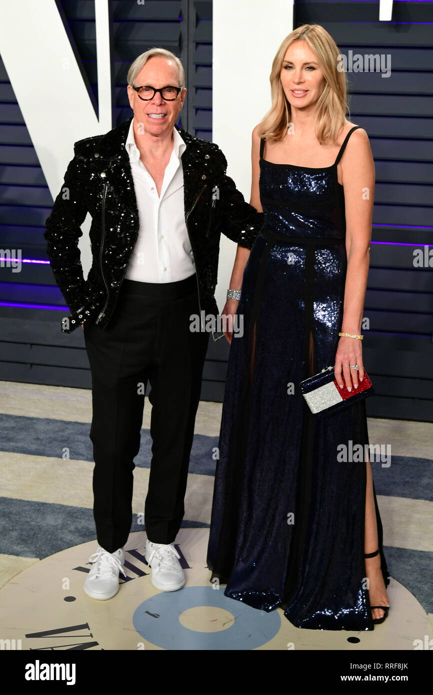 Tommy Hilfiger and Dee Ocleppo attending the Vanity Fair Oscar Party ...