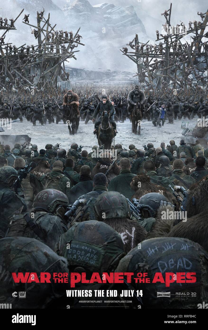 Of The Apes Movie Poster High Resolution Stock Photography and