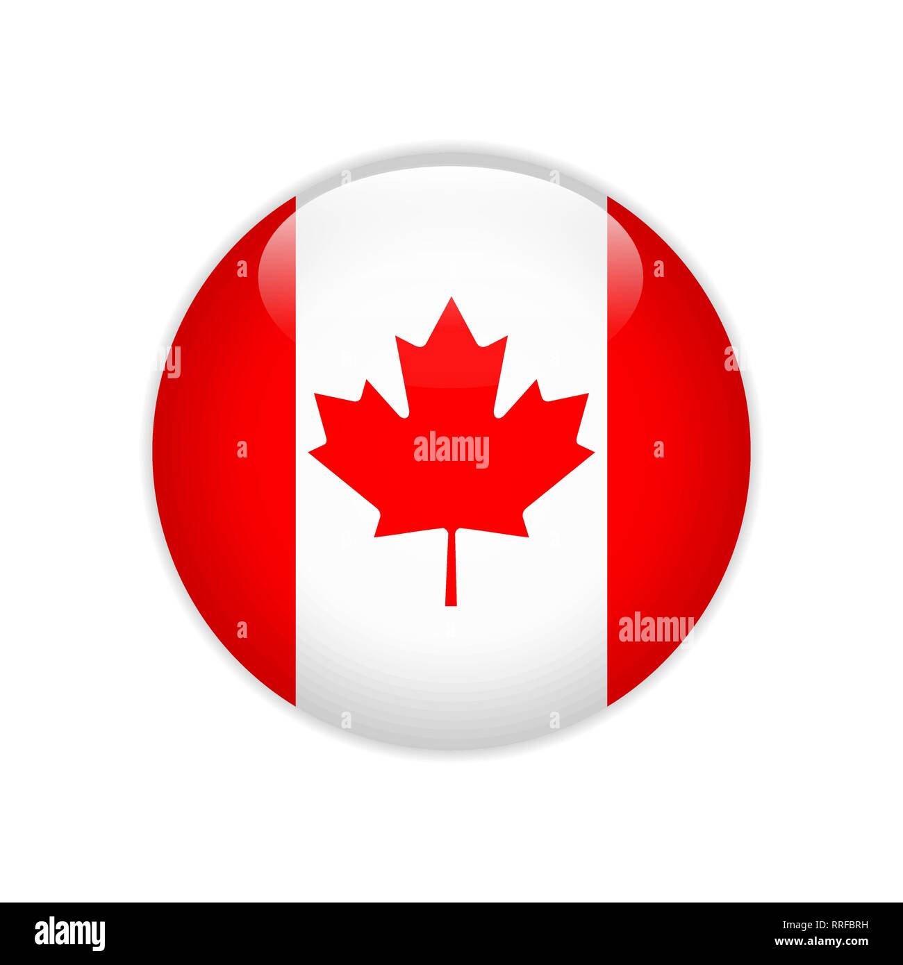 Flag on button Stock Vector Image & Art - Alamy