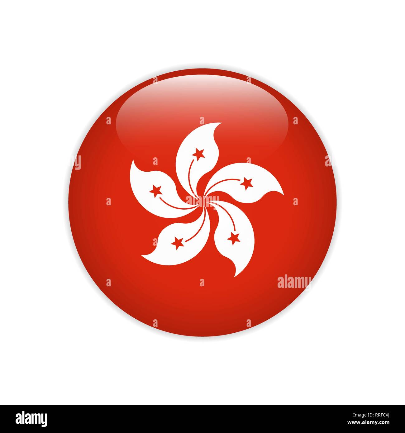 Flag on button Stock Vector Image & Art - Alamy