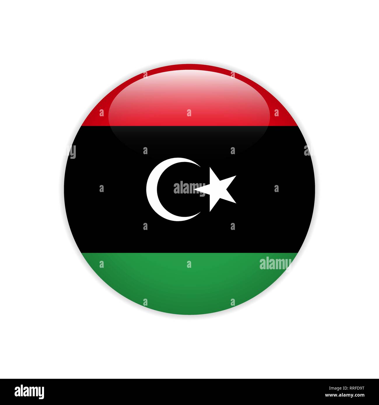 Flag on button Stock Vector Image & Art - Alamy