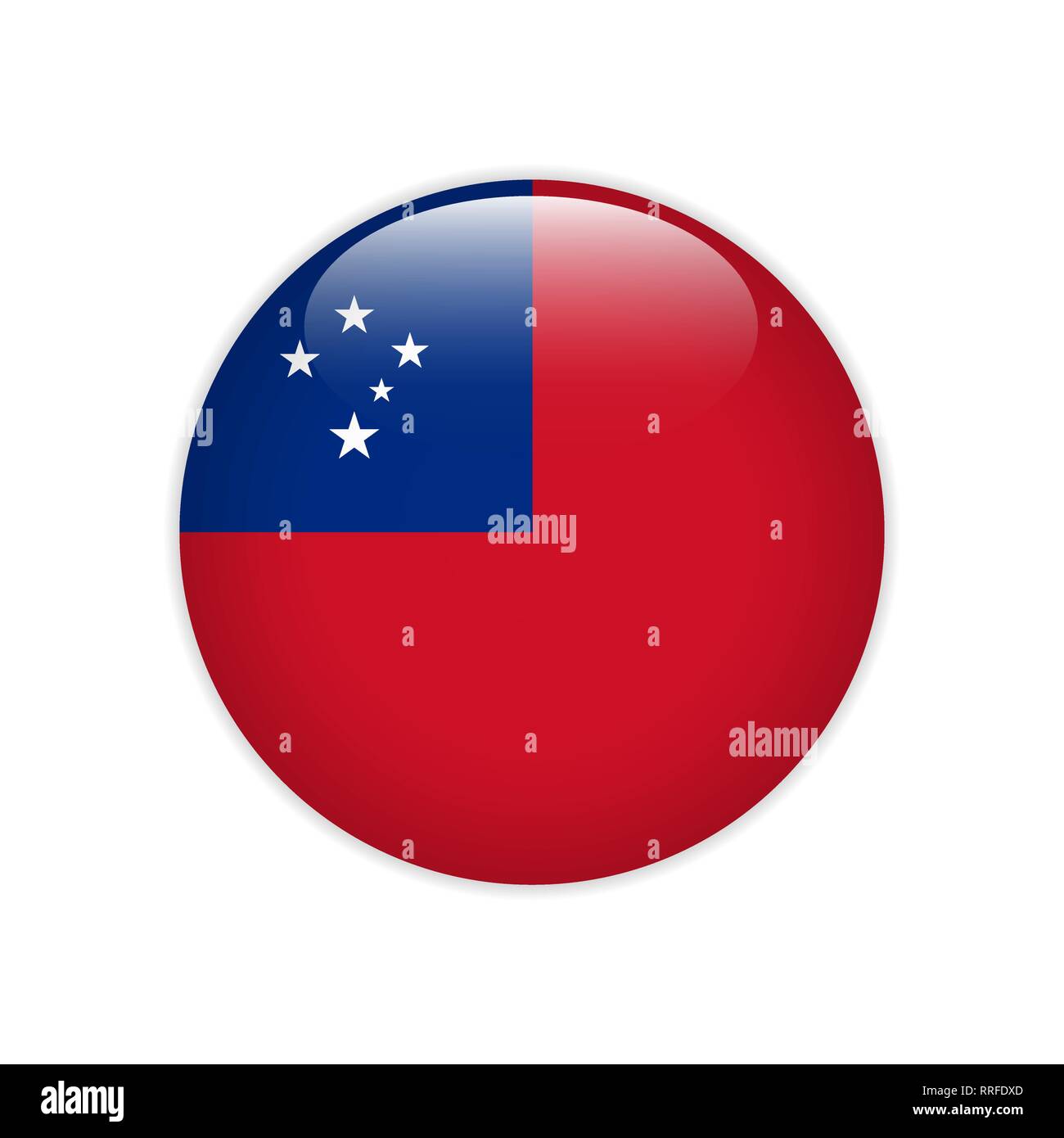 Flag on button Stock Vector Image & Art - Alamy
