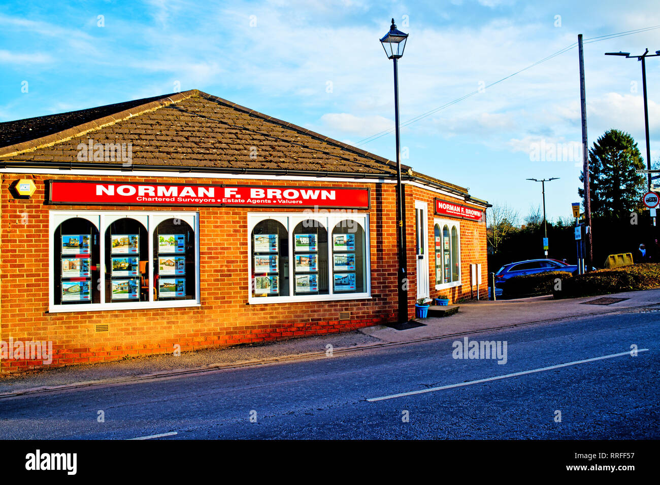 Estate Agents, Bedale, North Yorkshire, England Stock Photo Alamy