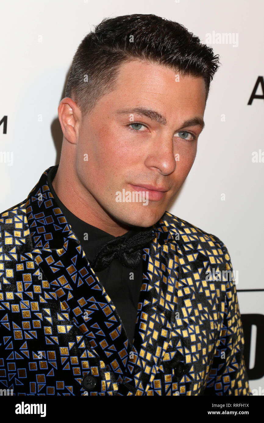 LOS ANGELES, CA - FEBRUARY 24: Colton Haynes at the Elton John AIDS ...