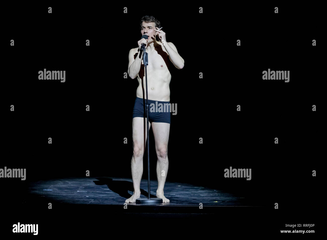 Berlin, Germany. 25th Feb, 2019. Alexander Khuon appears as Frank