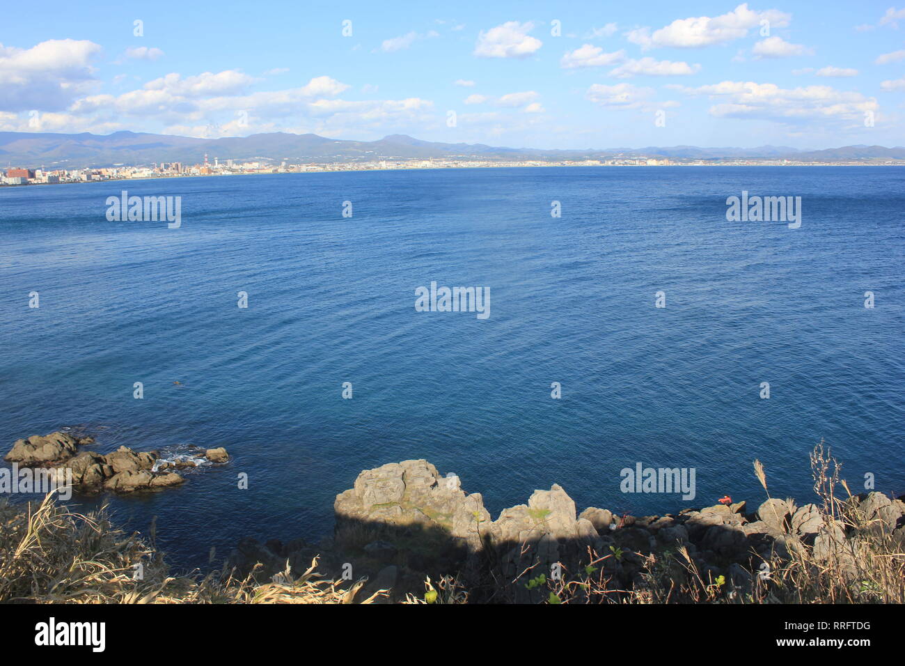 Hakodate Hokkaido Japan At The Tachimachi Cape At The End Of Mt Hakodate In Winter Season Stock Photo Alamy