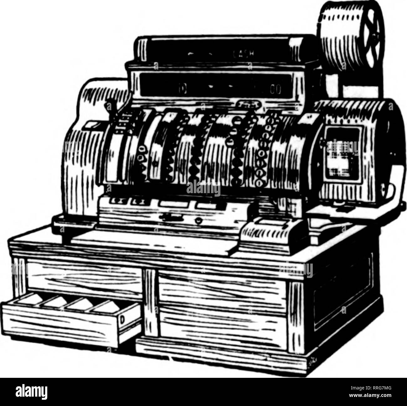 Cash registers Black and White Stock Photos & Images Alamy