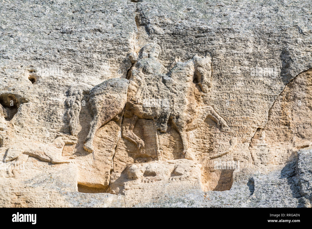 Madara Rider (Madara Horseman) rock relief, UNESCO World Heritage Site ...