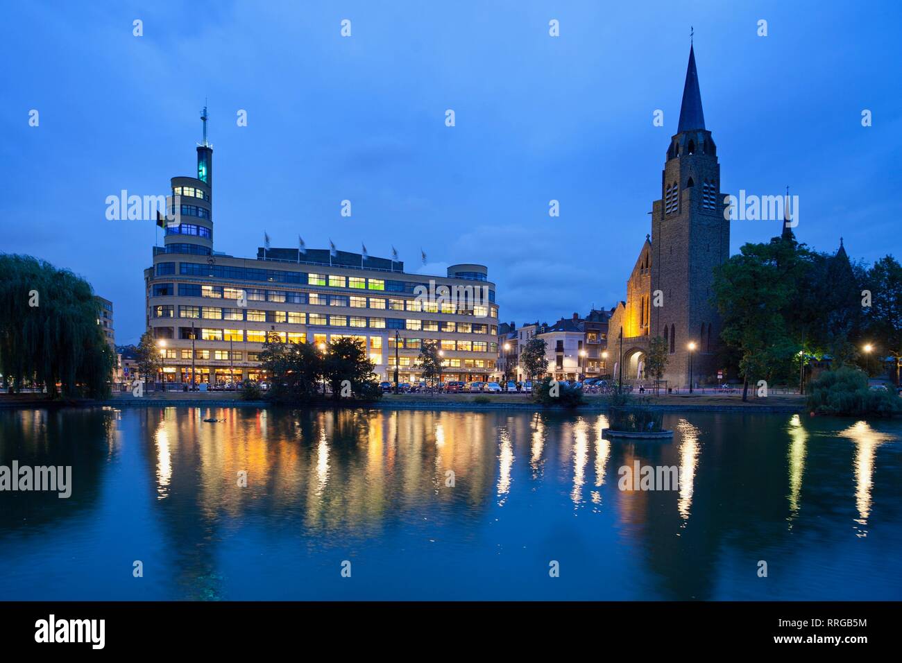 Place Flagey Brussels Belgium Europe Stock Photo Alamy