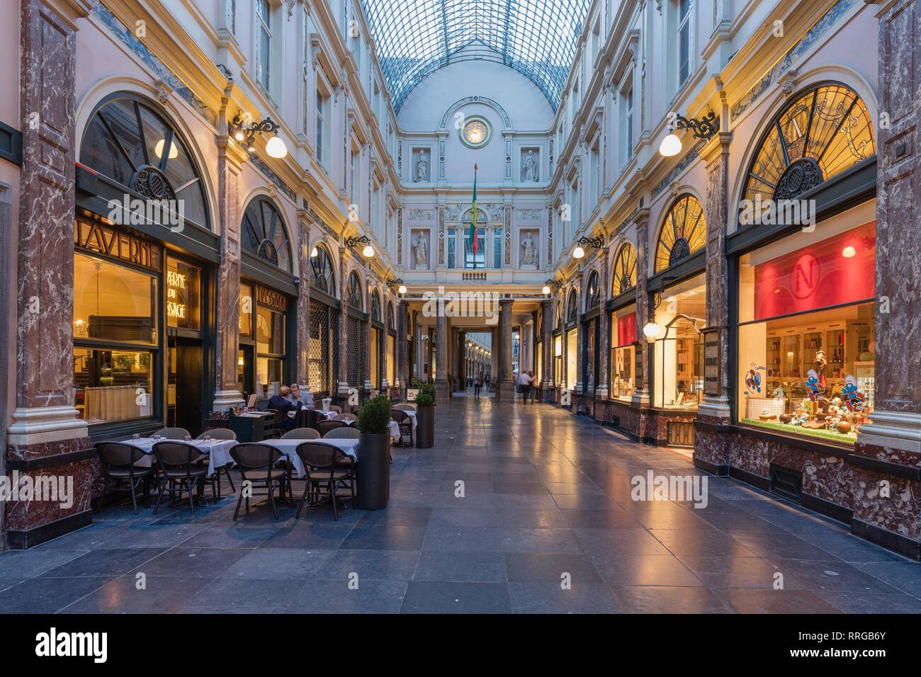 Taverne du Passage, Brussels, Belgium, Europe Stock Photo