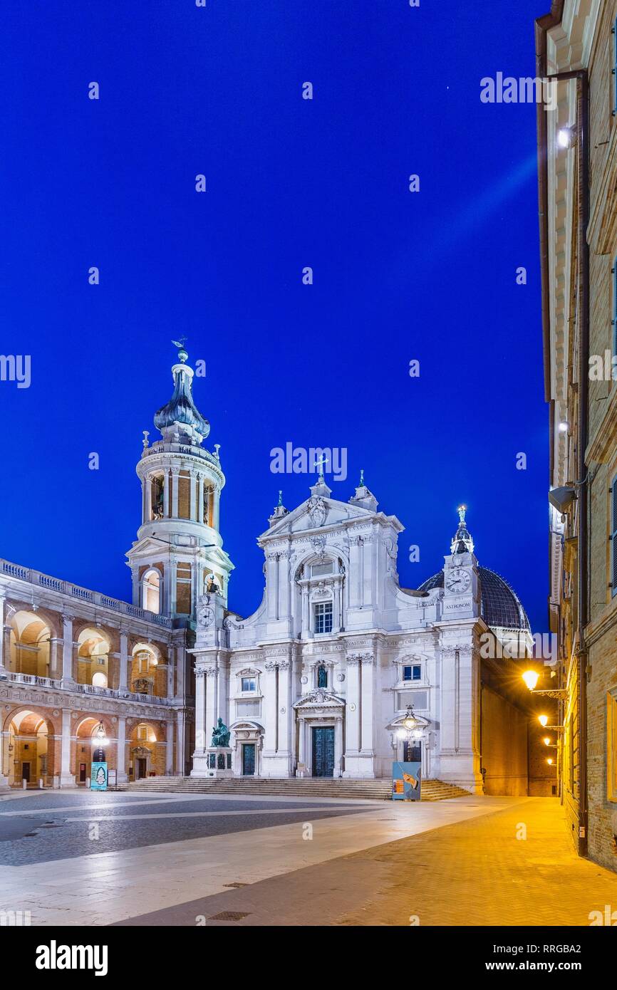 Basilica della Santa Casa, Piazza della Madonna, Loreto, Marche, Italy