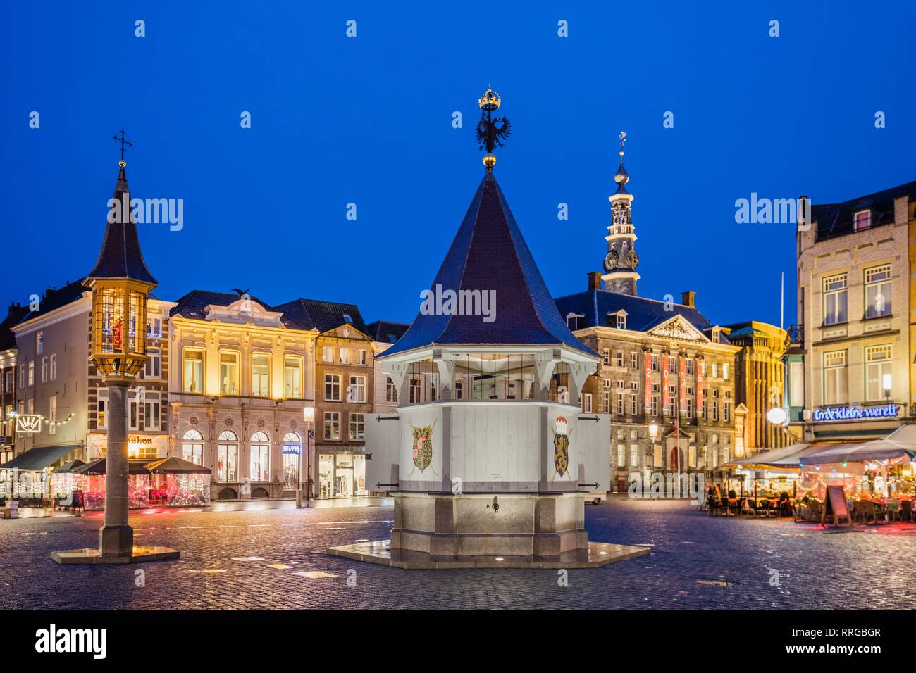 Markt Square, Den Bosch, The Netherlands, Europe Stock Photo