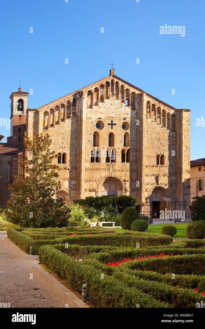 St. Michael church, Pavia, Lombardy, Italy, Europe Stock Photo