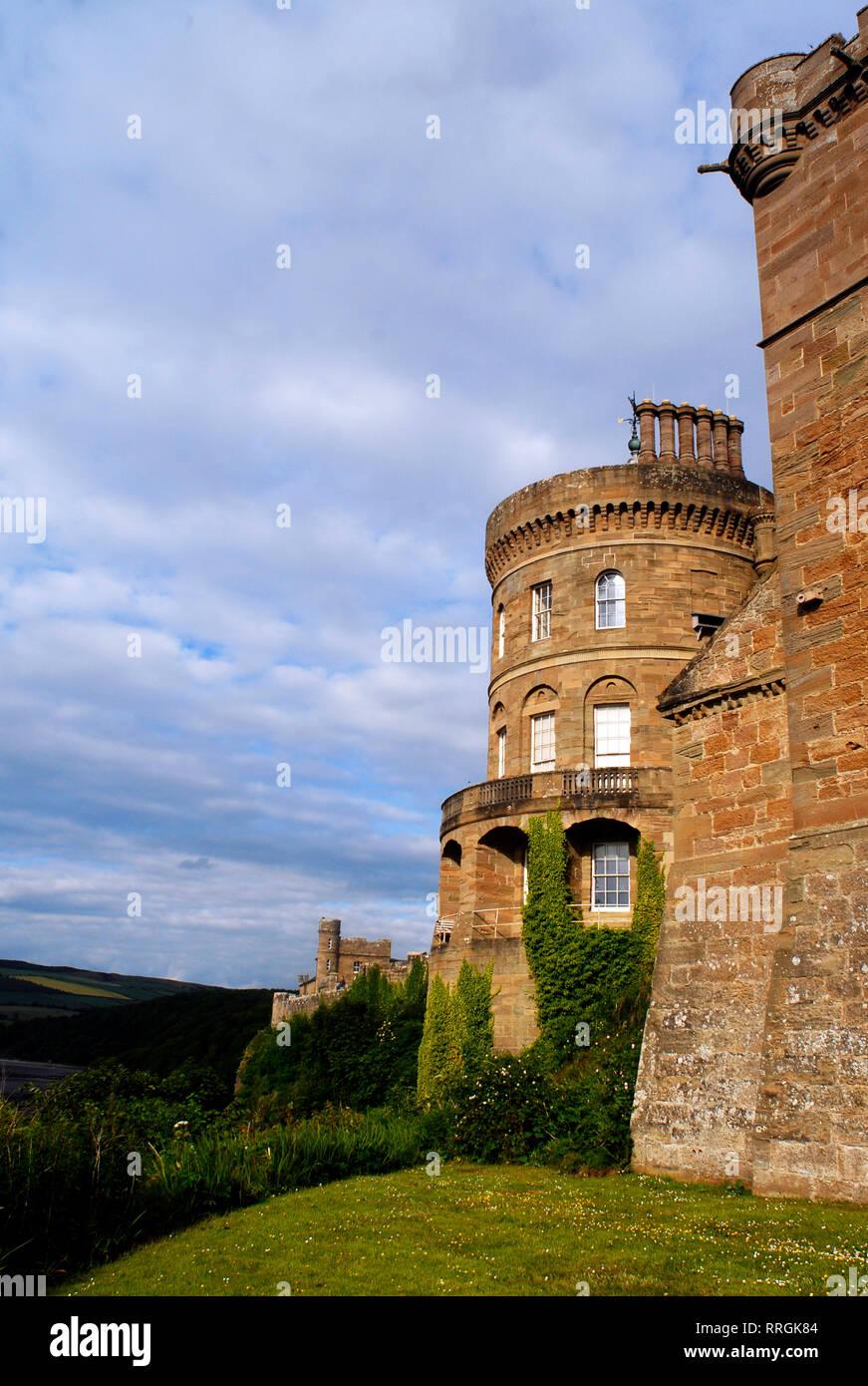 Cultural tourism: view of the Majestic Culzean Castle, Ayrshire, Scotland, United Kingdom Stock Photo