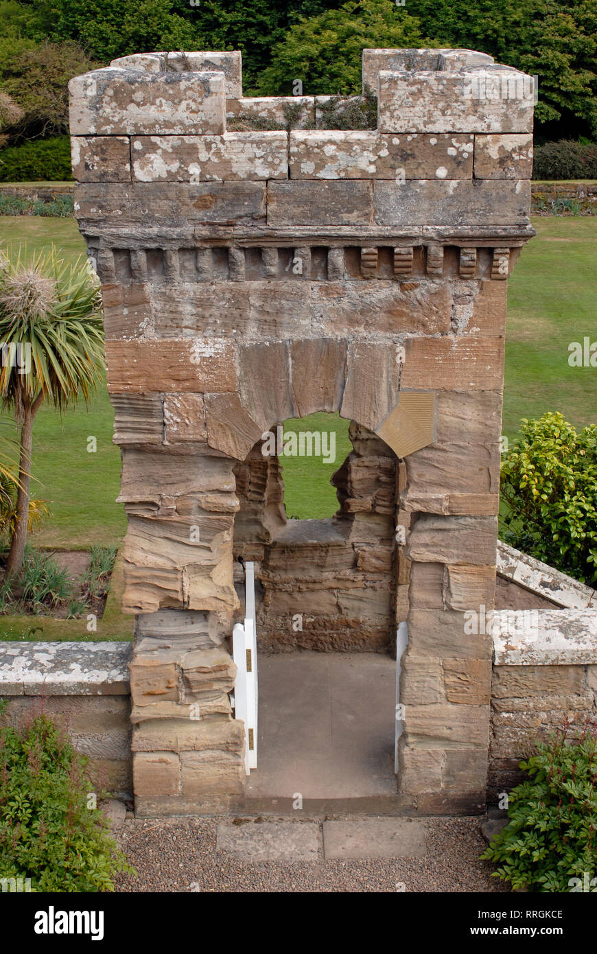 Cultural tourism: external tower of the Majestic Culzean Castle, Ayrshire, Scotland, United Kingdom Stock Photo