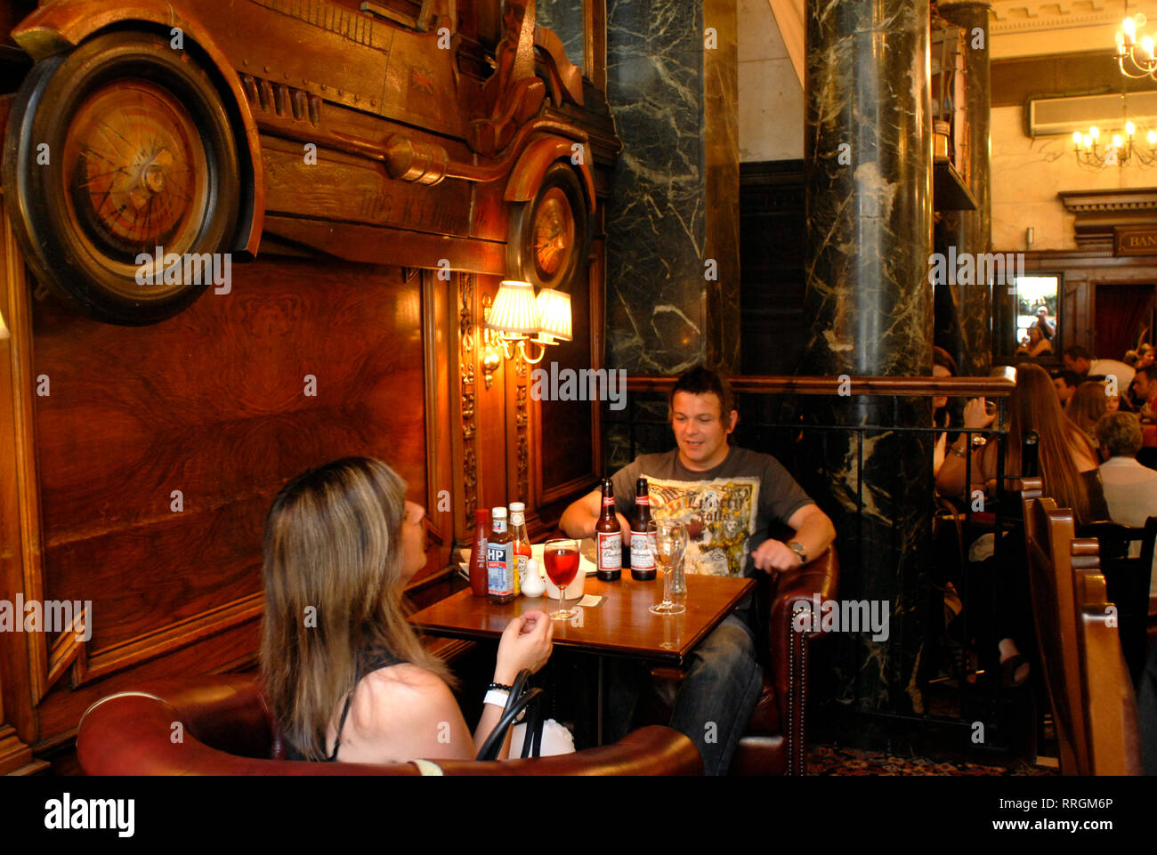 Gastronomy tourism The Drum and Monkey bar, Glasgow, Scotland, United