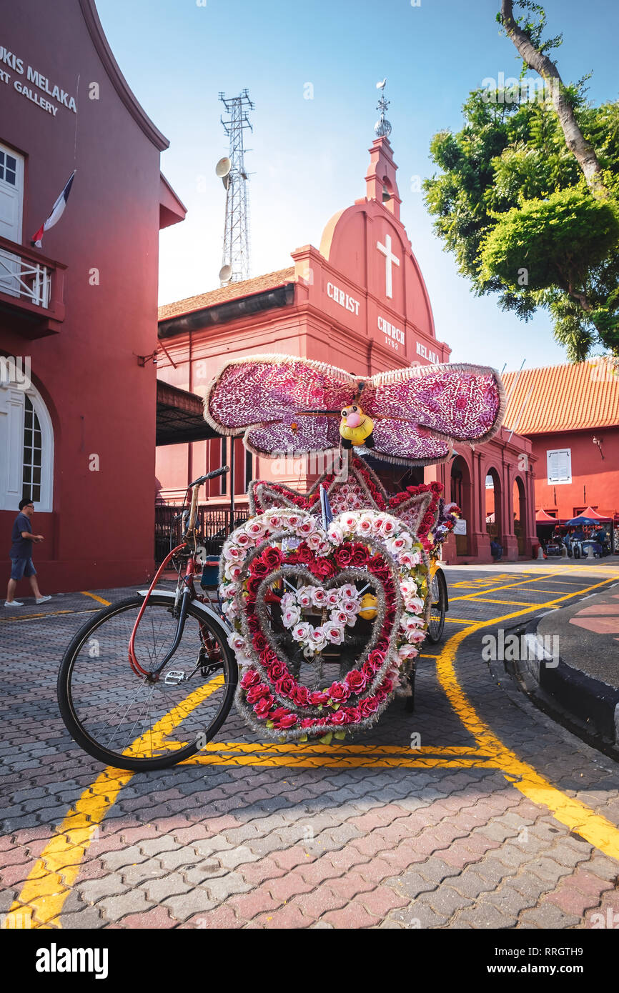 Weird And Typical Trishaw In Melaka Malaysia Stock Photo Alamy