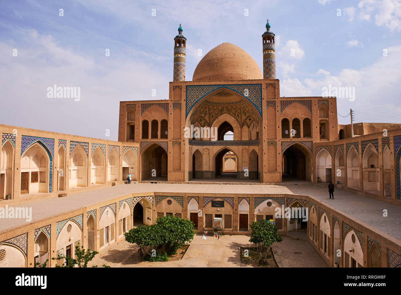 Friday Mosque, Kashan city, Isfahan Province, Iran, Middle East Stock