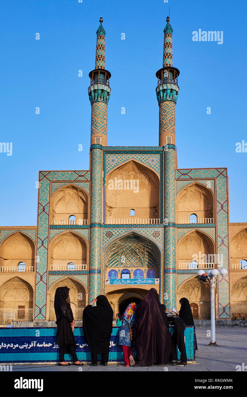 Amir Chakhmaq Mosque, Yazd, Yazd Province, Iran, Middle East Stock Photo