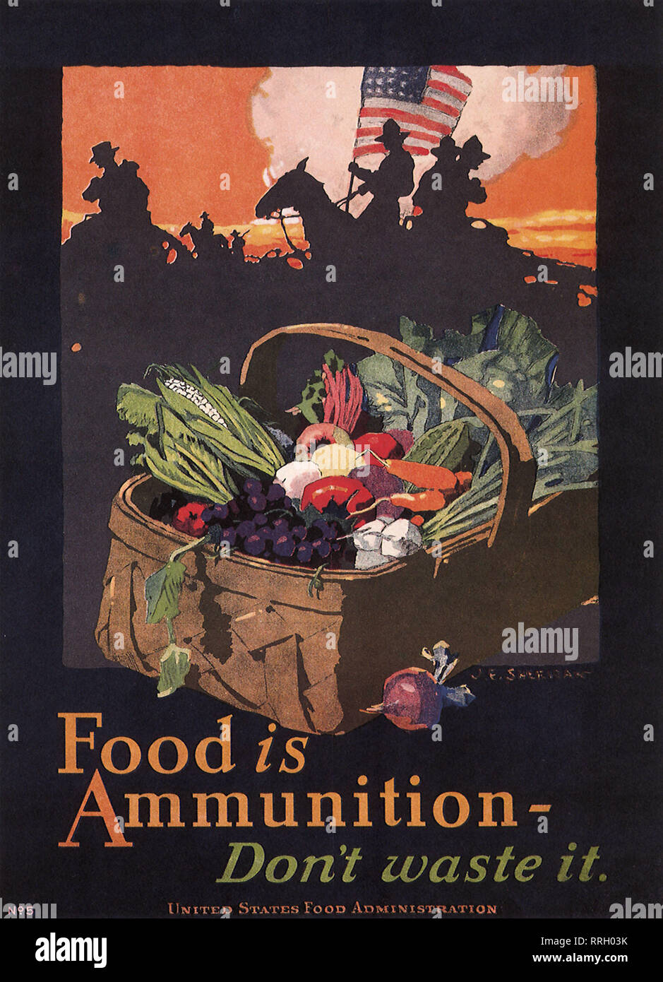 Food is Ammunition. Stock Photo